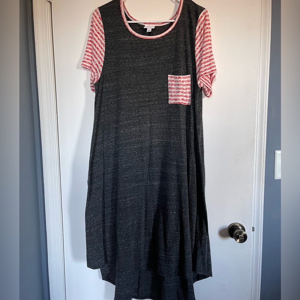 Swing tshirt dress with chest pocket